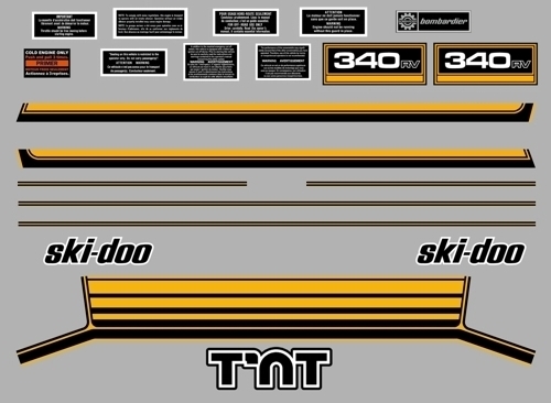 1976 1977 1978 Ski-Doo TNT 340 RV_CrossCountry/Moto-Ski Sonic Piston KITS x2_Std